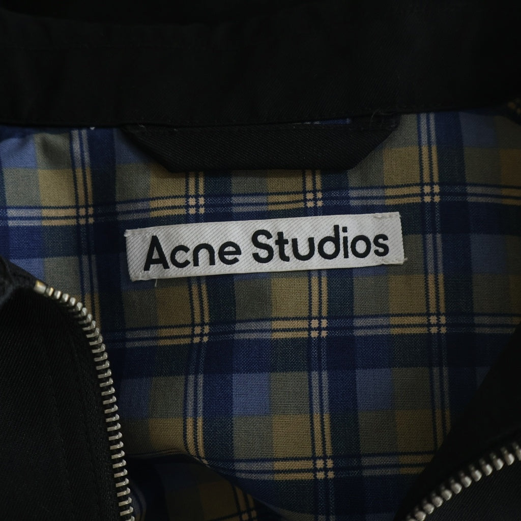 Acne Studios(アクネ ストゥディオズ) Casual Twill Jacket カジュアルツウィルジャケット ジップアップジャケット FN-MN-OUTW000660 ブラック