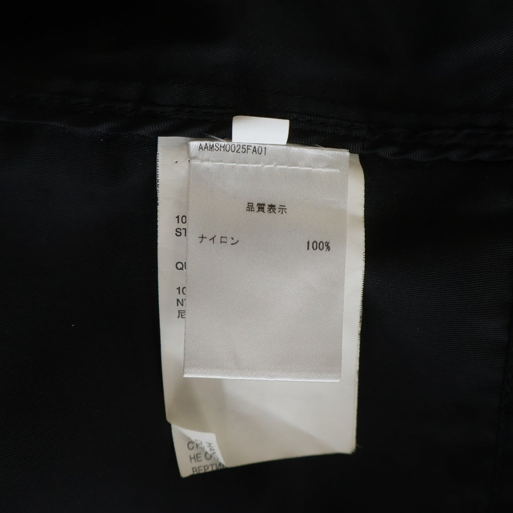 1017 ALYX 9SM(アリクス) ナイロンフロントスナップ半袖シャツ AAMSH0025FA01 ブラック