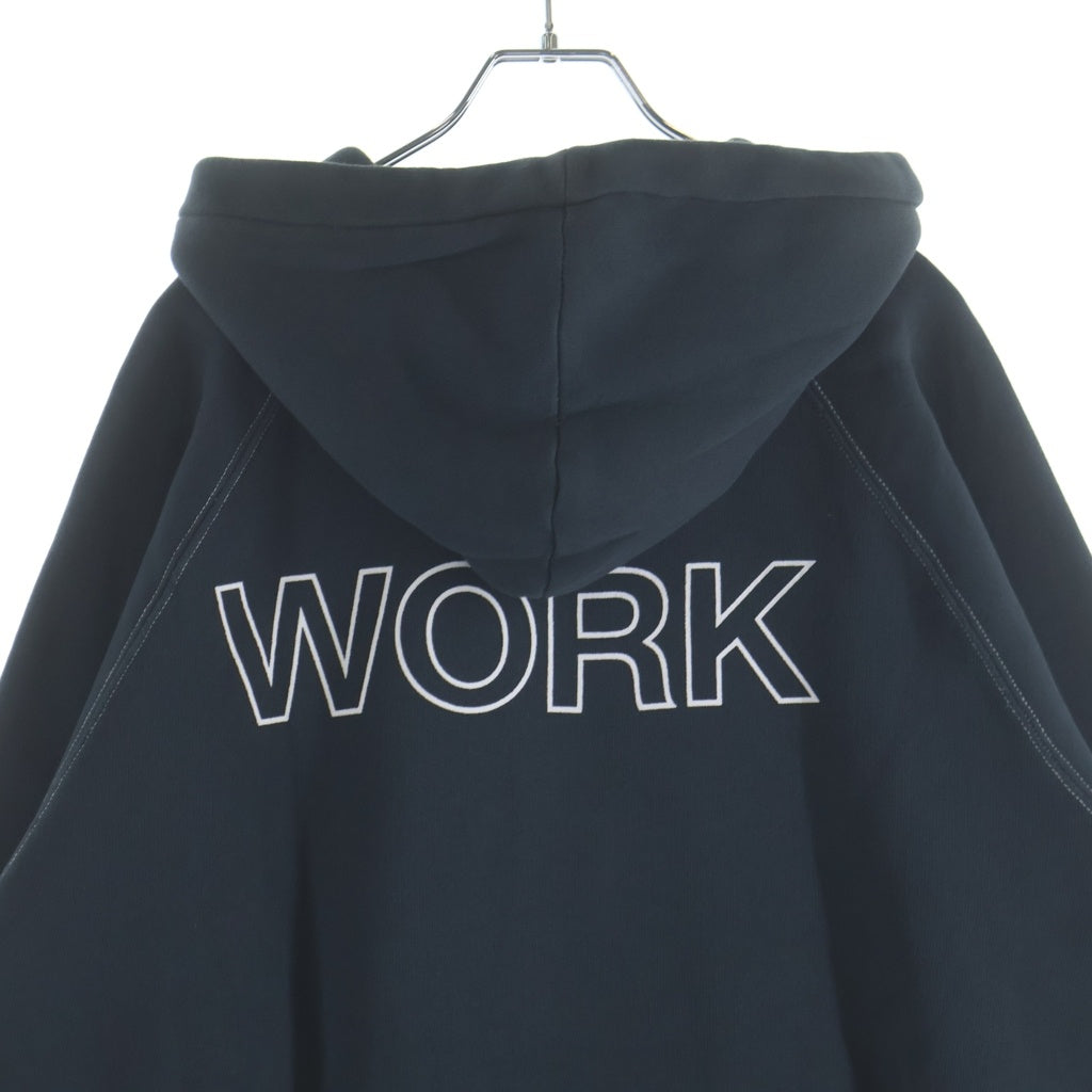 OUR LEGACY(アワーレガシー) WORK SHOP ワークショップ プリントプルオーバーパーカー ブラック