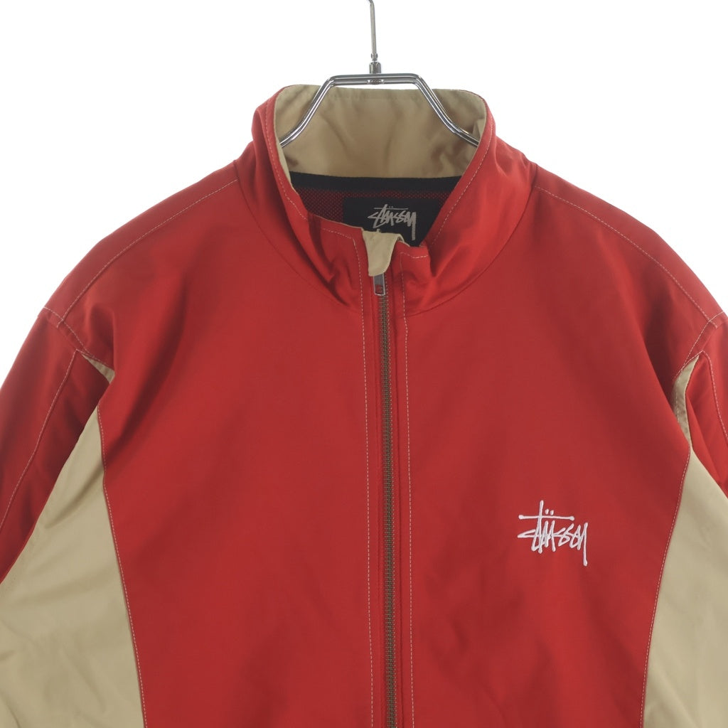 STUSSY(ステューシー) 21SS Panel Track Jacket パネルナイロントラックジャケット レッド