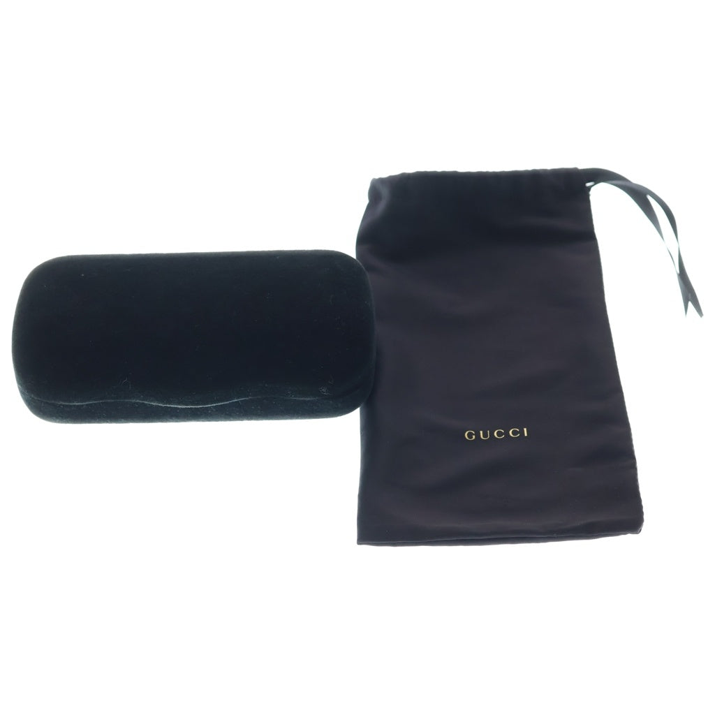 GUCCI(グッチ) スクエアフレーム シェリーライン サングラス 眼鏡 ブラック GG0006OA