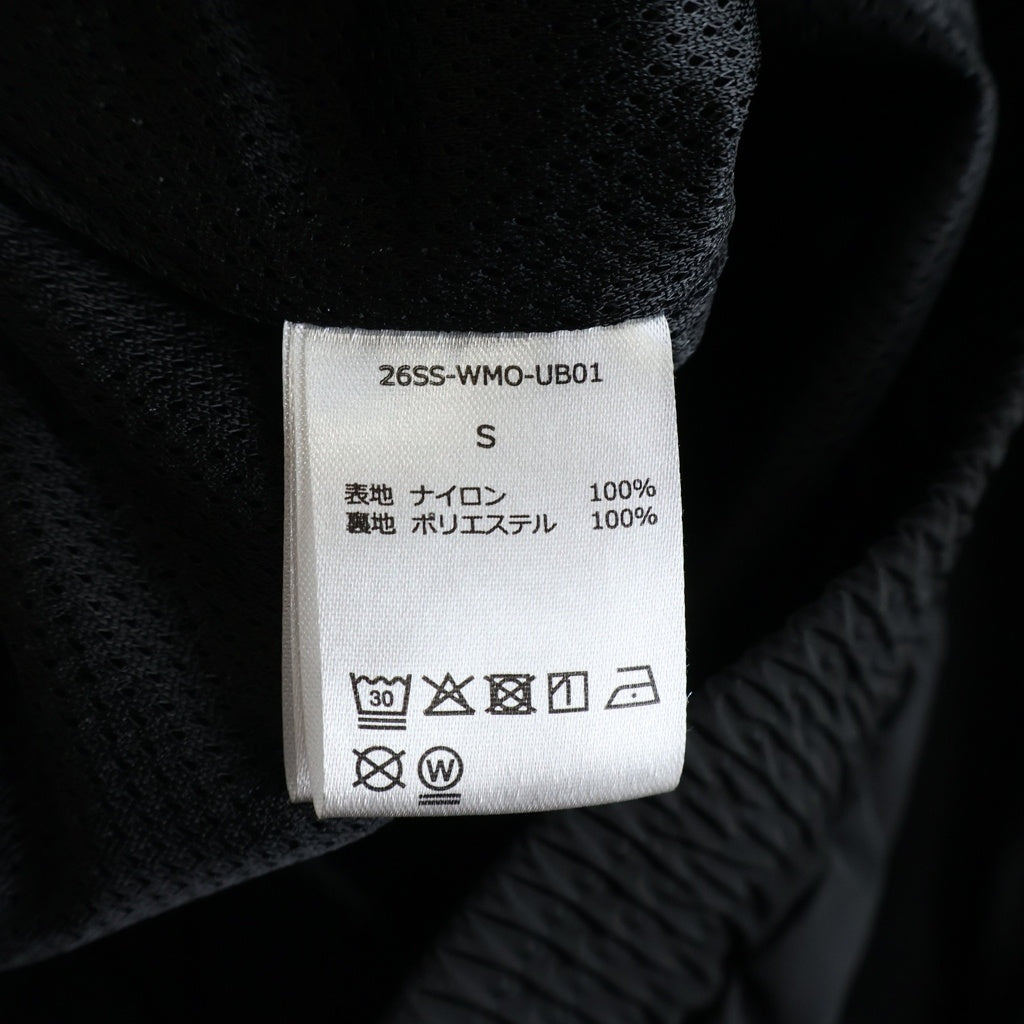WACKO MARIA(ワコマリア) 26SS ×UMBRO TRACK JACKET TYPE-1 アンブロ ロゴ刺繍ナイロントラックジャケット ブラック 26SS-WMO-UB01