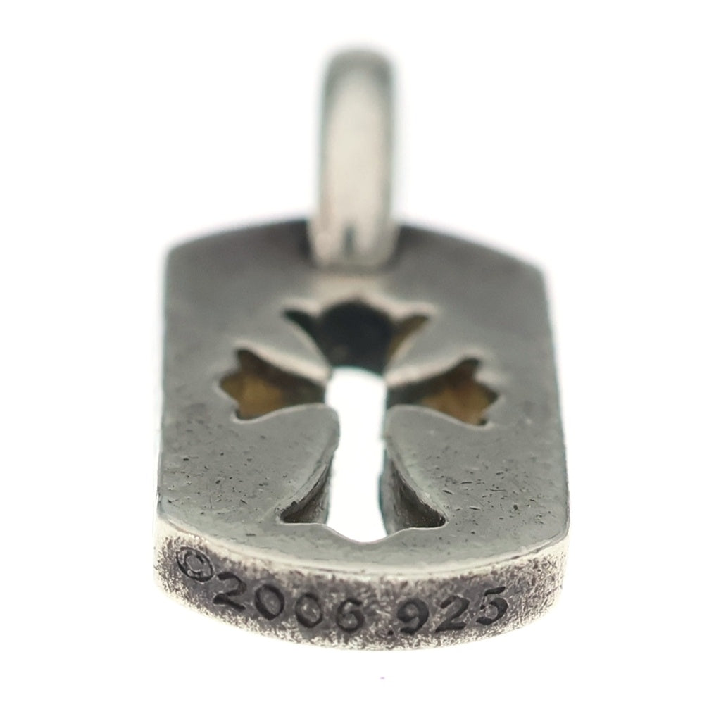 CHROME HEARTS(クロムハーツ) DT TNY CO CRS タイニーカットアウトクロスドッグタグ チャーム ペンダントトップ シルバー BCA252