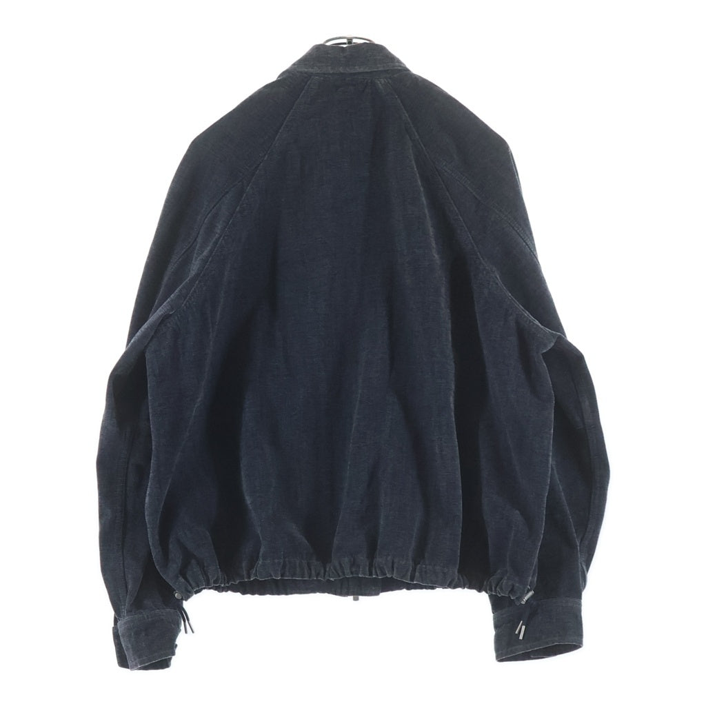 KITH(キス) Indigo Velour Efron Blouson Jacket ジップアップジャケット インディゴ 26-011-060-0025-1-0