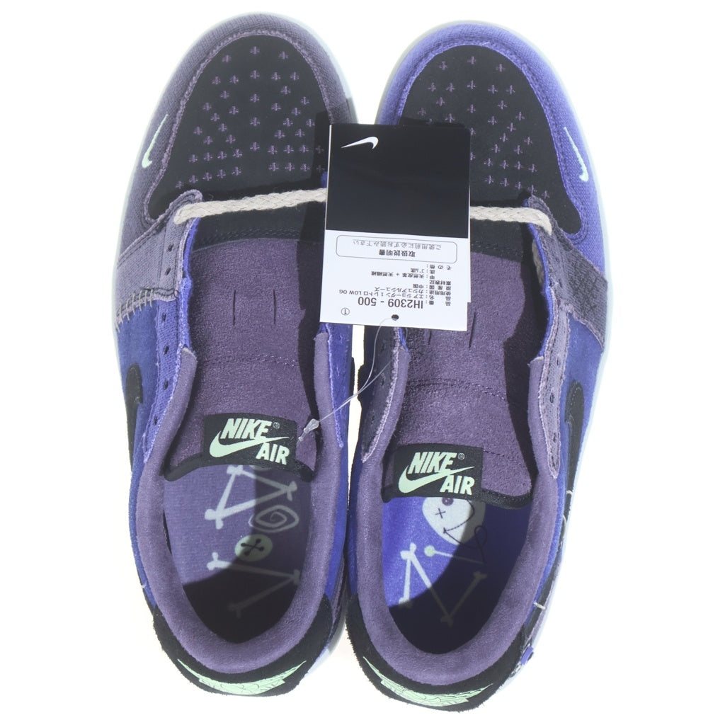 NIKE(ナイキ) ×ZION WILLIAMSON AIR JORDAN 1 RETRO LOW OG IH2309-500 ×ザイオン・ウィリアムソン エアジョーダン1 ローカットスニーカー ブルー/パープル US8.5/26.5cm