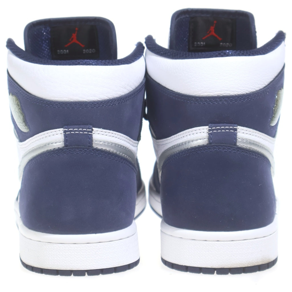 NIKE(ナイキ) AIR JORDAN 1 HIGH OG CO.JP MIDNIGHT NAVY 2020 DC1788-100 エアジョーダン1 ミッドナイトネイビー ハイカットスニーカー ホワイト/ネイビー US8/26.0cm