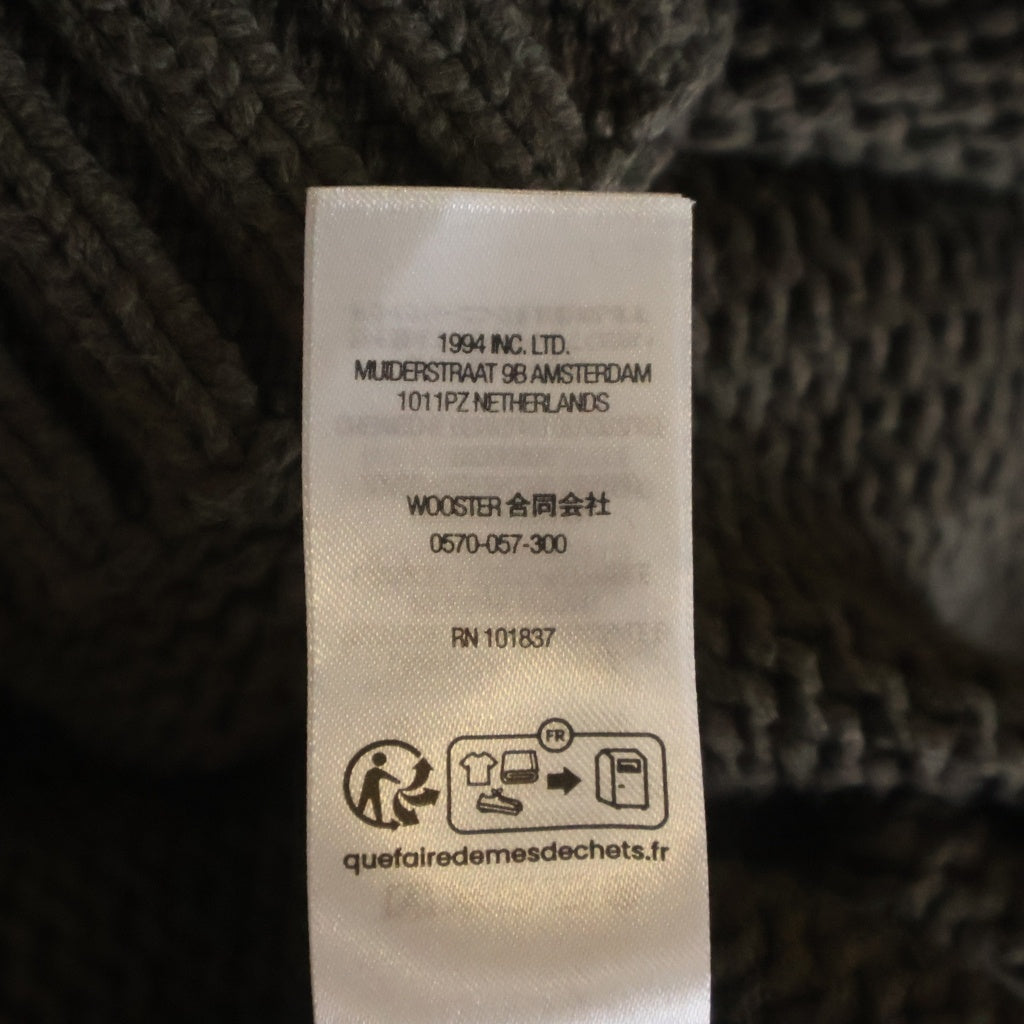 SUPREME(シュプリーム) 25SS Tonal Applique Sweater バックロゴ クルーネック ニット セーター ブラウン