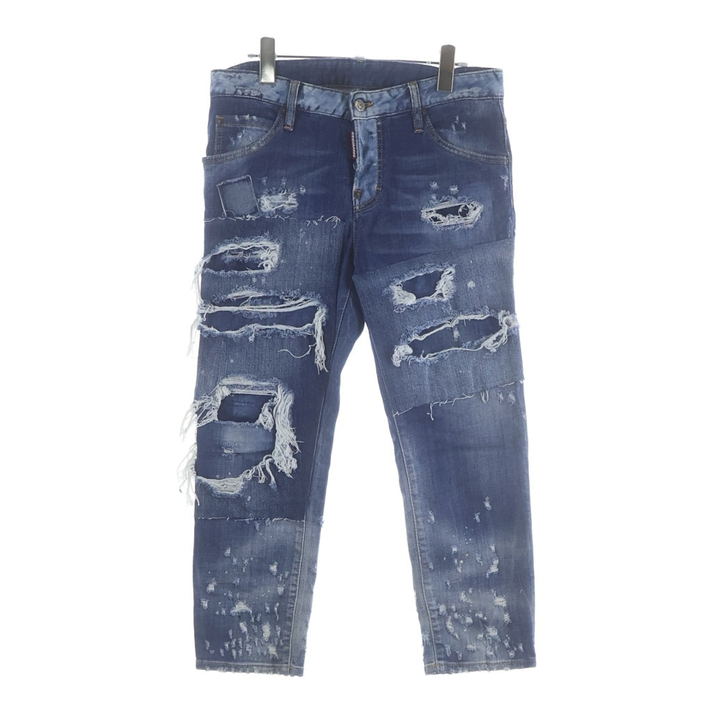 DSQUARED2(ディースクエアード) Tidy Biker Denim テディバイカーデニム スキニーパンツ S72LA0955 S30342 インディゴ