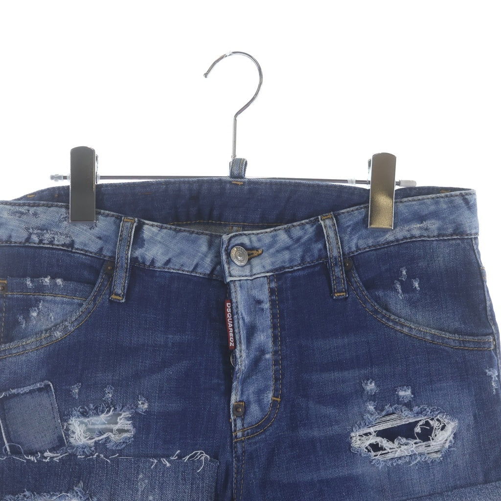 DSQUARED2(ディースクエアード) Tidy Biker Denim テディバイカーデニム スキニーパンツ S72LA0955 S30342 インディゴ