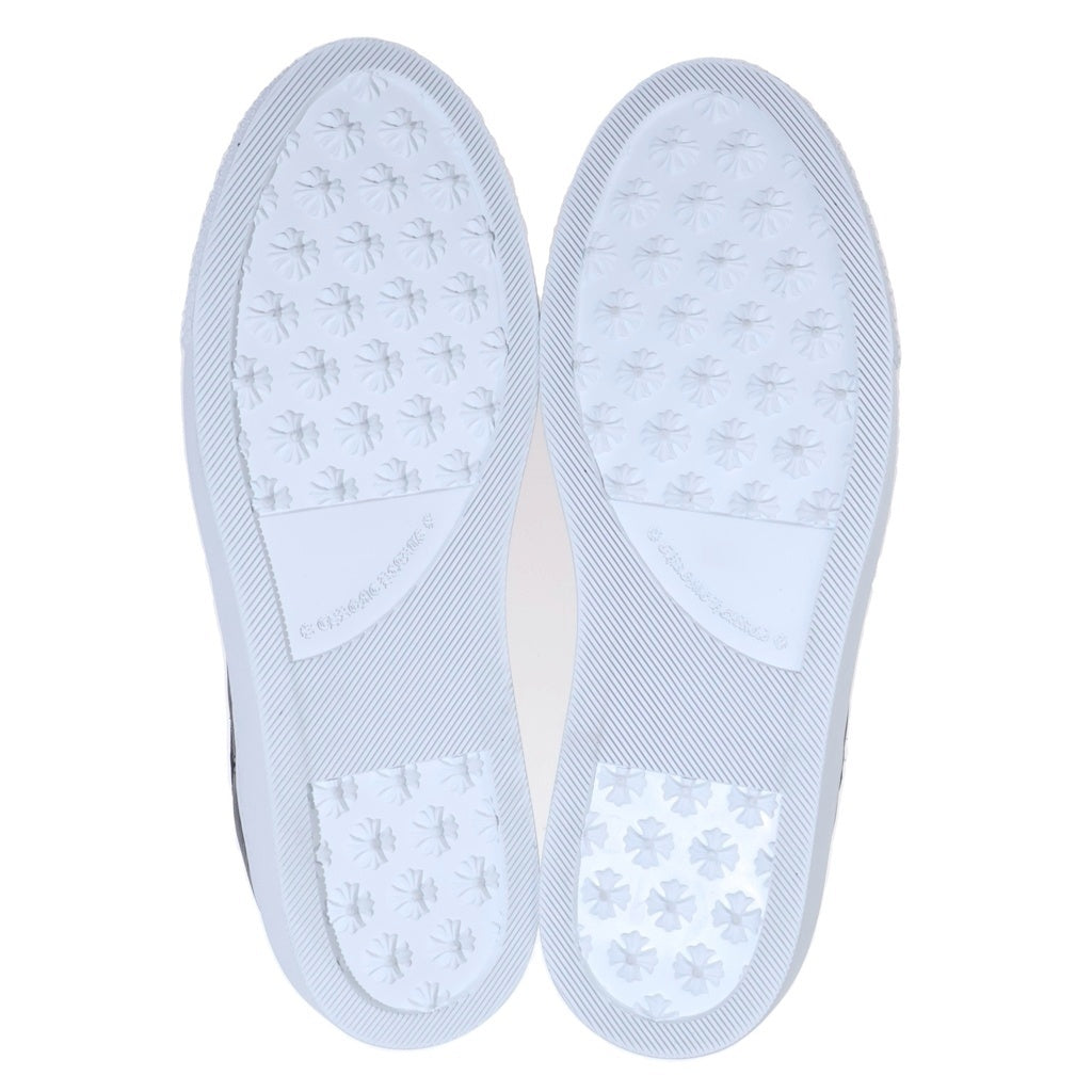 CHROME HEARTS(クロムハーツ) Mid-Top Leather Slip-Ons ミッドトップ スリッポン ミドルカットスニーカー ブラック