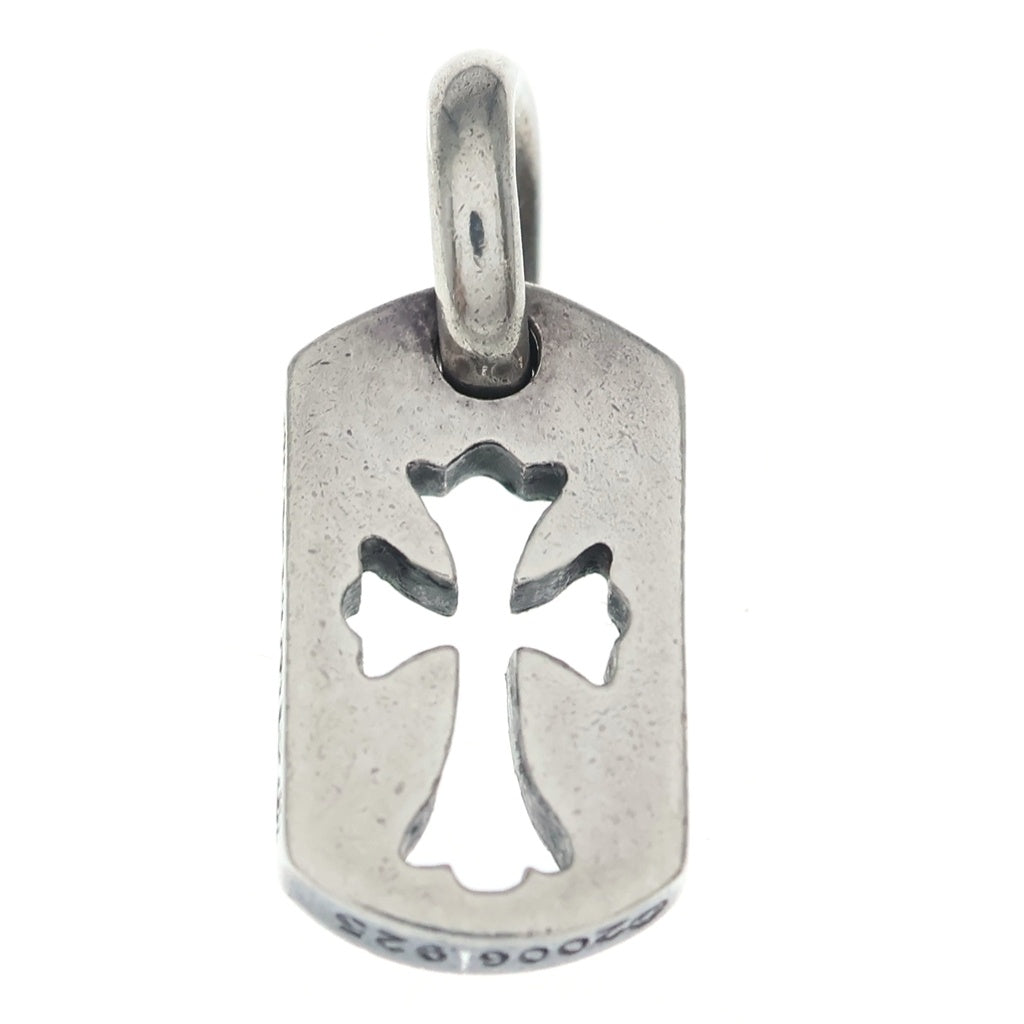 CHROME HEARTS(クロムハーツ) DT TNY CO CRS タイニーカットアウトクロスドッグタグ チャーム ペンダントトップ シルバー BCA252