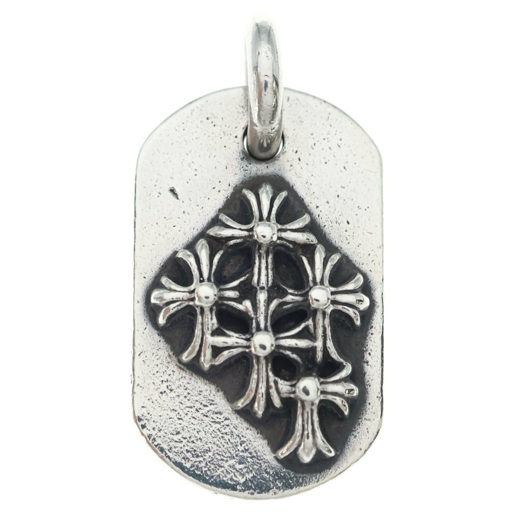 CHROME HEARTS(クロムハーツ) RAISED DOGTAG レイズドドッグタグ チャーム ネックレストップ シルバー