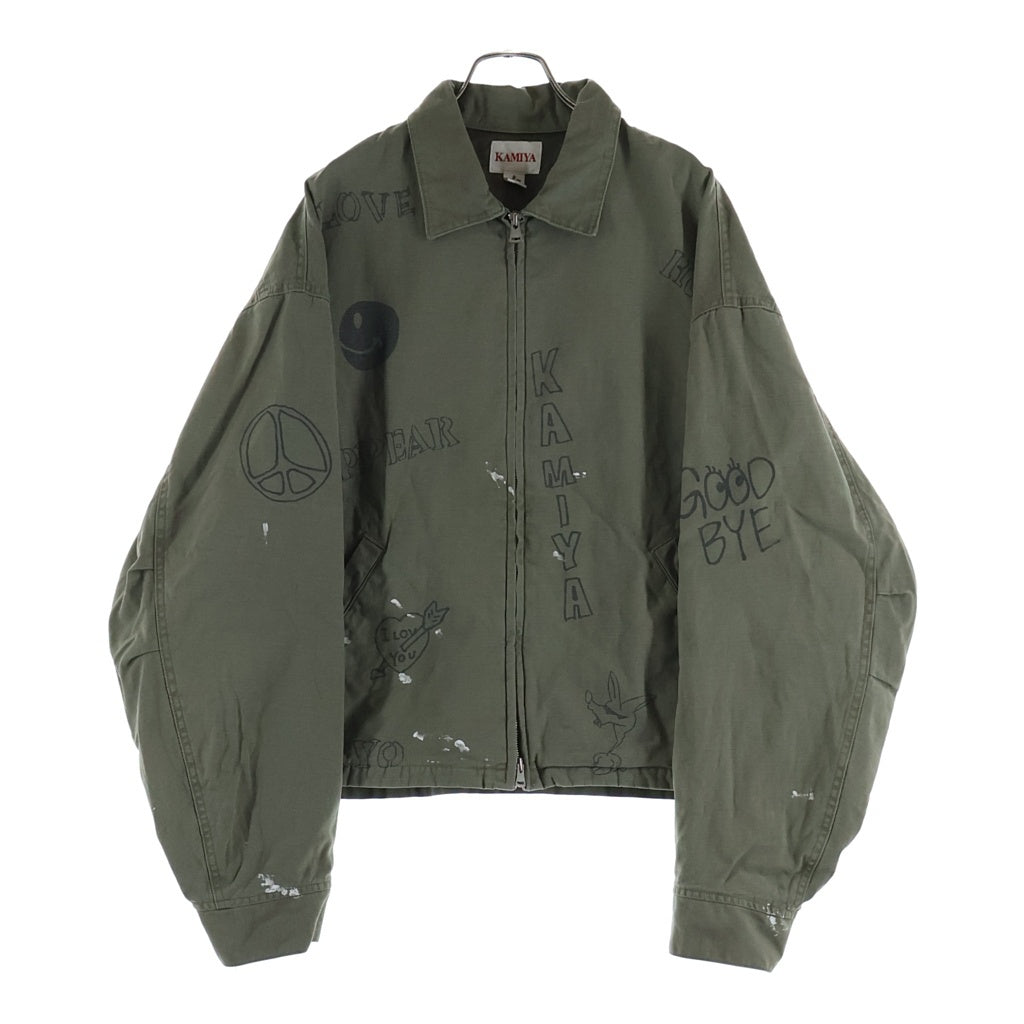 KAMIYA(カミヤ) 26SS Graffiti Work Jacket グラフィティワークジャケット カーキ G16BL022