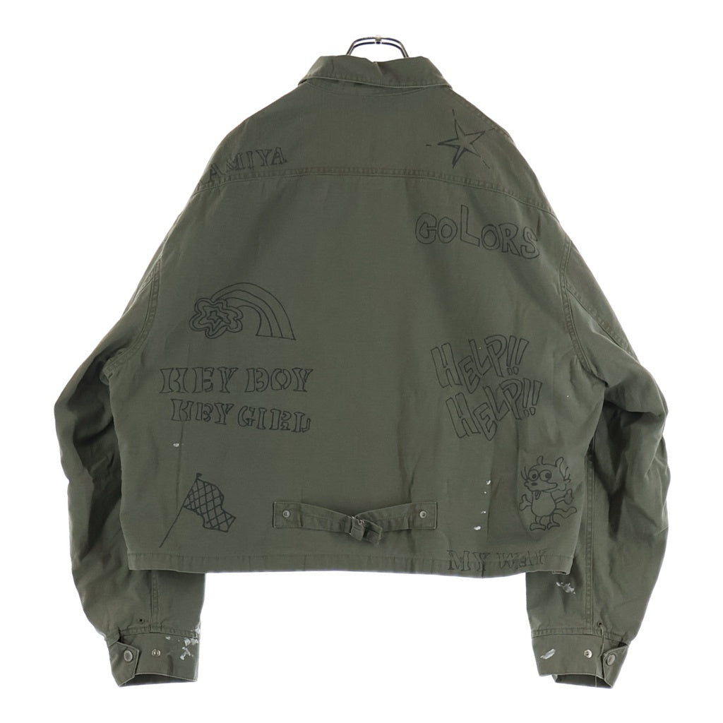 KAMIYA(カミヤ) 26SS Graffiti Work Jacket グラフィティワークジャケット カーキ G16BL022