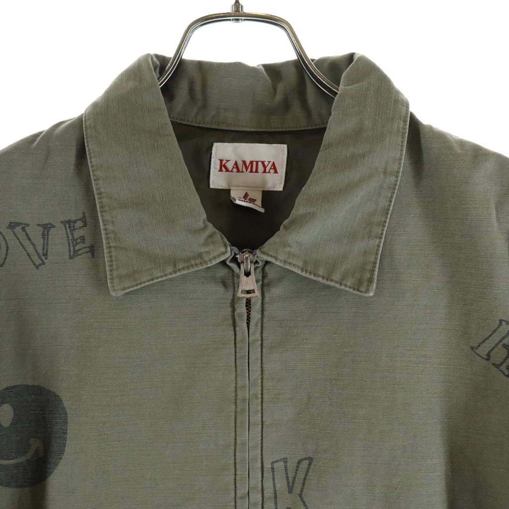KAMIYA(カミヤ) 26SS Graffiti Work Jacket グラフィティワークジャケット カーキ G16BL022