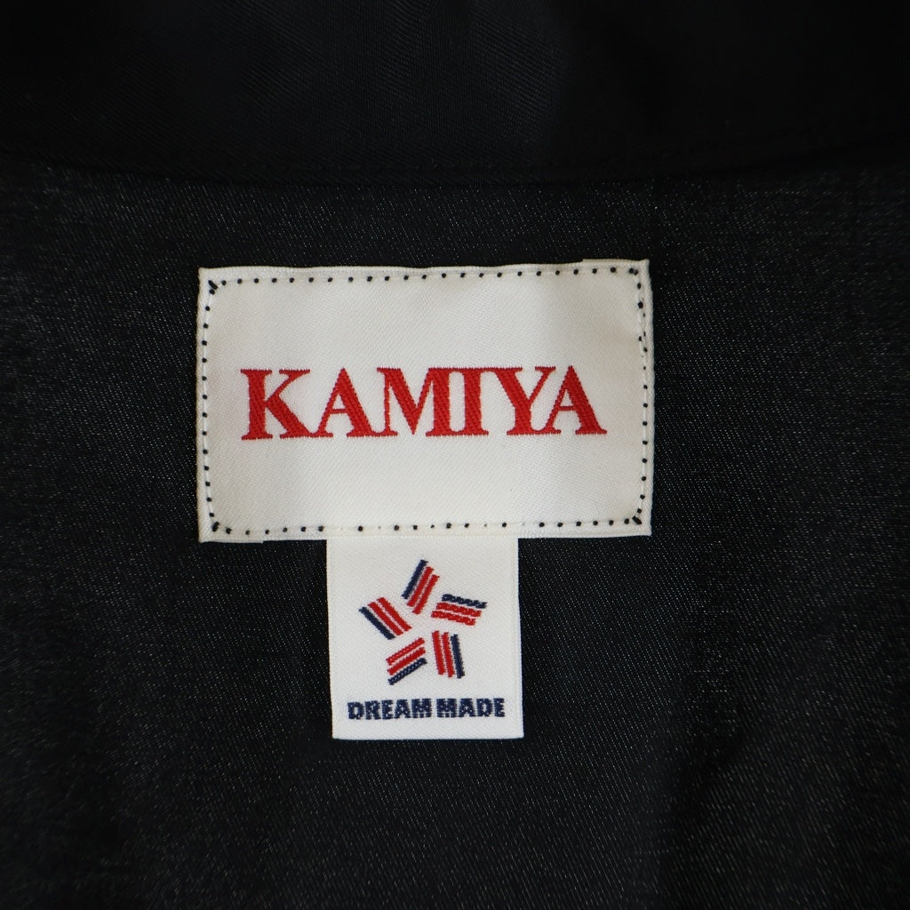 KAMIYA(カミヤ) 25SS AGEHA Embroidery S/S Shirt アゲハ エンブロイダリー 半袖シャツ ブラック G14SH022