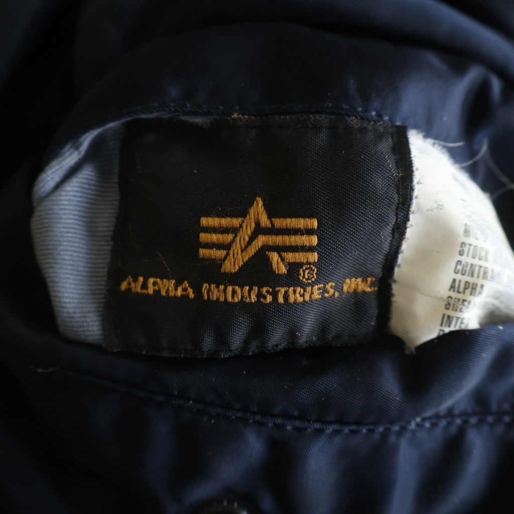ALPHA INDUSTRIES(アルファ インダストリーズ) リバーシブル MA-1 フライトジャケット ネイビー/オレンジ