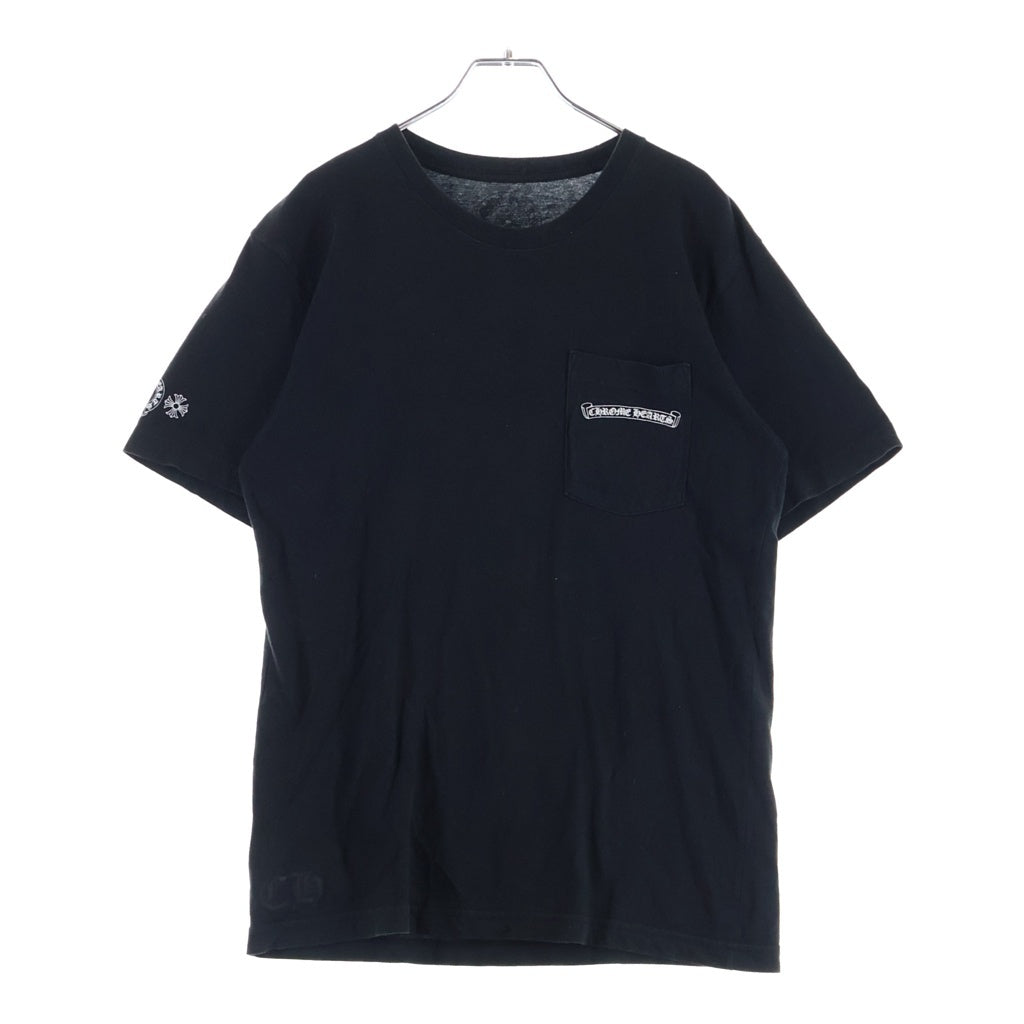 CHROME HEARTS(クロムハーツ) MLTCOL CEM CRS TEE マルチセメタリークロスプリント クルーネック半袖Tシャツ ショートスリーブカットソー ブラック
