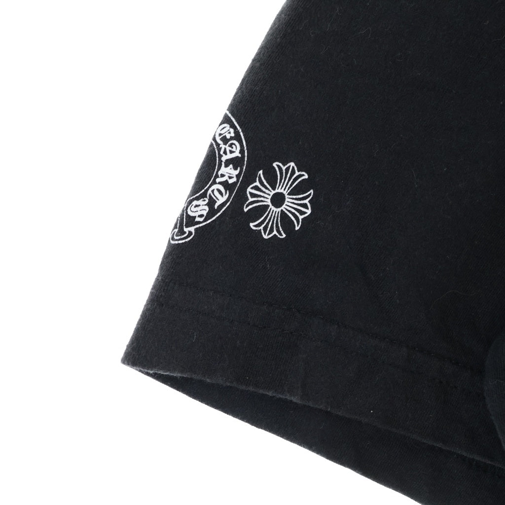 CHROME HEARTS(クロムハーツ) MLTCOL CEM CRS TEE マルチセメタリークロスプリント クルーネック半袖Tシャツ ショートスリーブカットソー ブラック