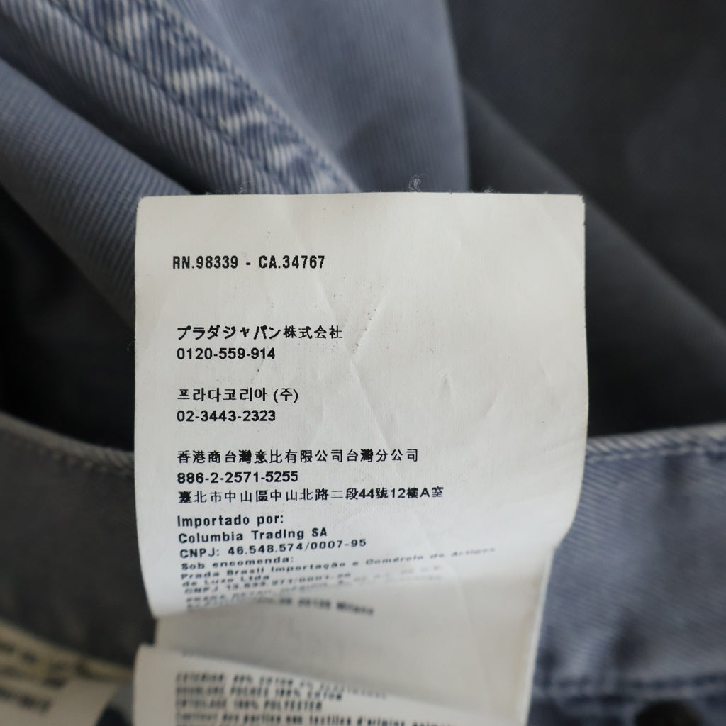 PRADA(プラダ) ストレート デニムパンツ グレー D101 2014 280 レディース