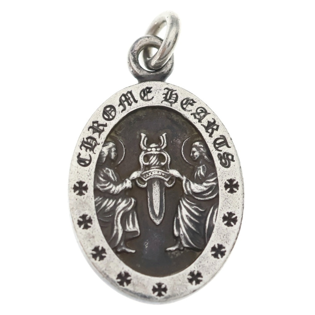 CHROME HEARTS(クロムハーツ) ANGEL MEDAL OVAL オーバルエンジェルメダル ペンダントトップ シルバー BCA207