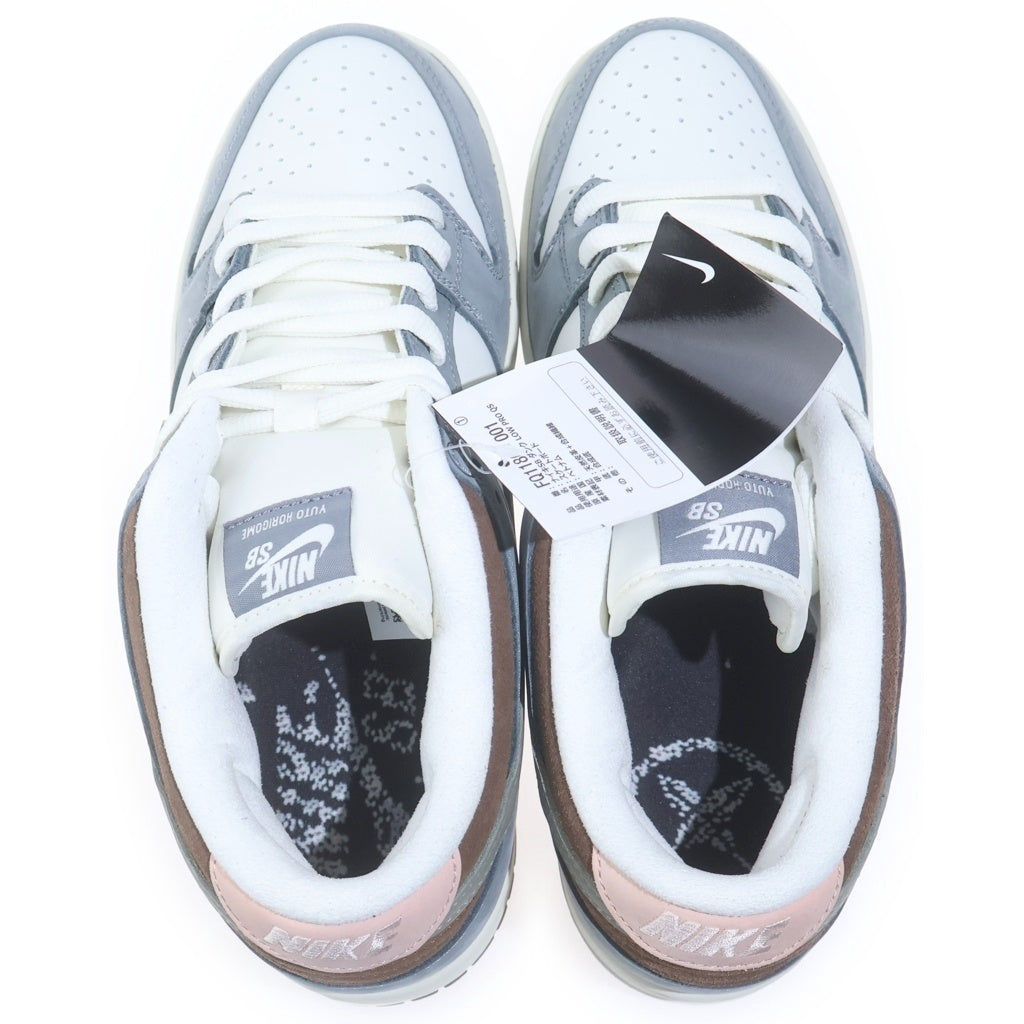 NIKE(ナイキ) ×YUTO HORIGOME DUNK LOW PRO QS FQ1180-001 堀米雄斗 ダンク プロ クイックストライク ローカットスニーカー US9/27cm ホワイト/グレー
