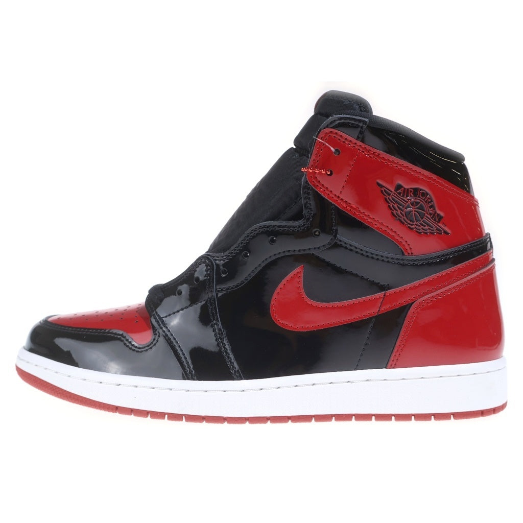 NIKE(ナイキ) AIR JORDAN 1 RETRO HIGH OG BRED PATENT 555088-063 エアジョーダン1 レトロ ブレッド パテント ハイカットスニーカー レッド/ブラック US12/30cm