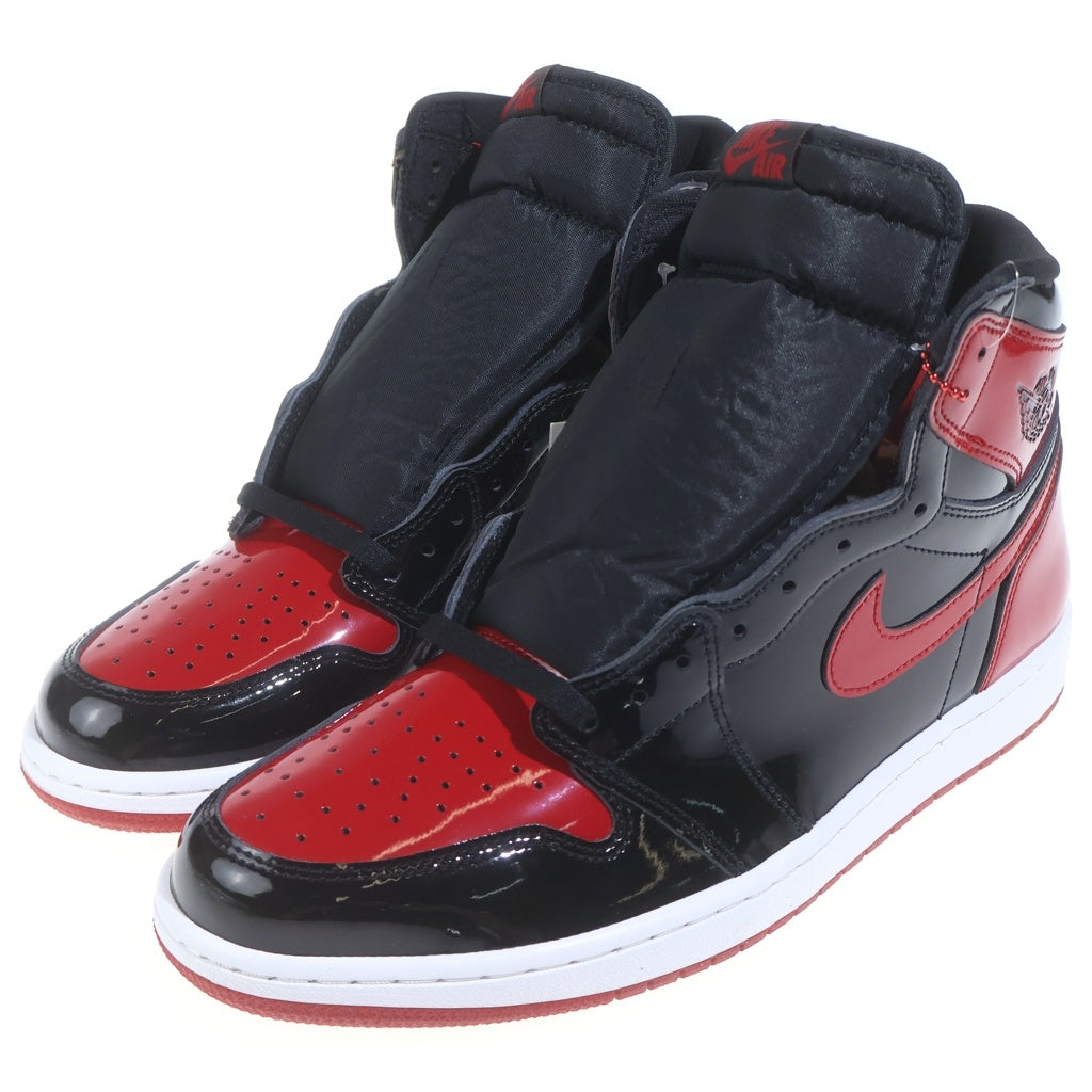 NIKE(ナイキ) AIR JORDAN 1 RETRO HIGH OG BRED PATENT 555088-063 エアジョーダン1 レトロ ブレッド パテント ハイカットスニーカー レッド/ブラック US12/30cm