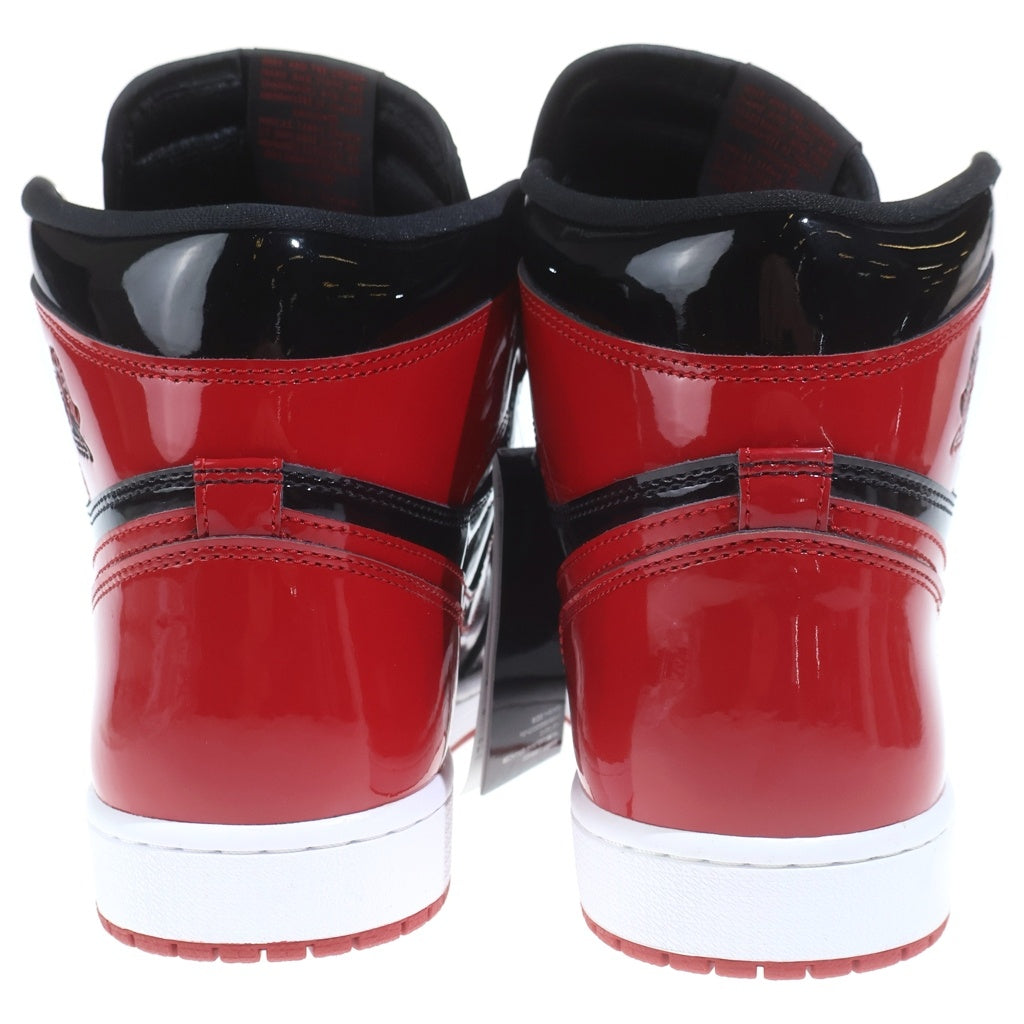 NIKE(ナイキ) AIR JORDAN 1 RETRO HIGH OG BRED PATENT 555088-063 エアジョーダン1 レトロ ブレッド パテント ハイカットスニーカー レッド/ブラック US12/30cm