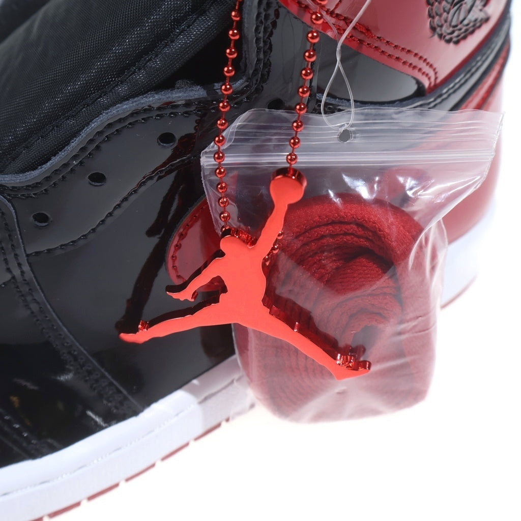 NIKE(ナイキ) AIR JORDAN 1 RETRO HIGH OG BRED PATENT 555088-063 エアジョーダン1 レトロ ブレッド パテント ハイカットスニーカー レッド/ブラック US12/30cm