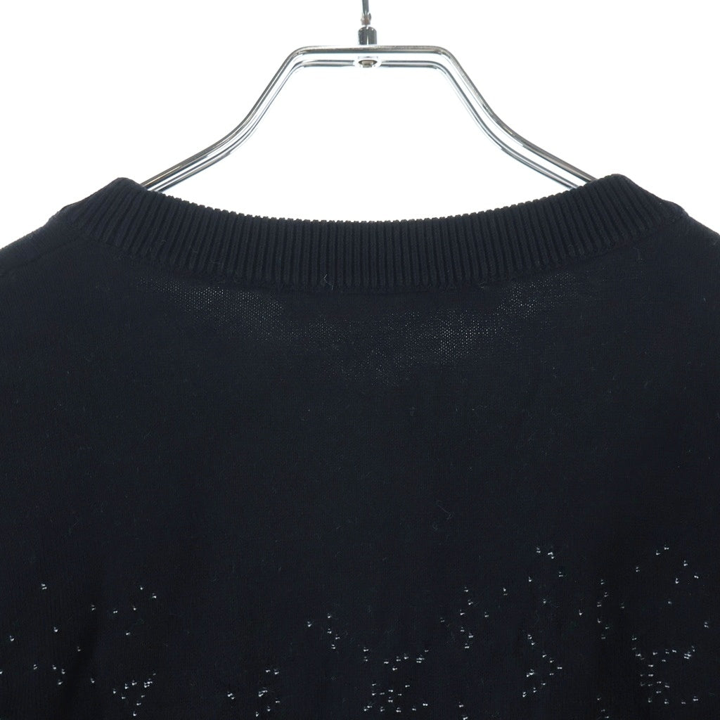 LOUIS VUITTON(ルイヴィトン) モノグラム グラディエント クルーネックニット セーター ブラック RM232Q USO HKN44W
