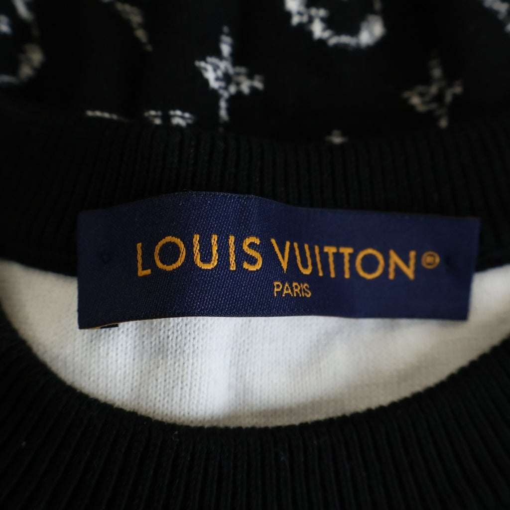 LOUIS VUITTON(ルイヴィトン) モノグラム グラディエント クルーネックニット セーター ブラック RM232Q USO HKN44W