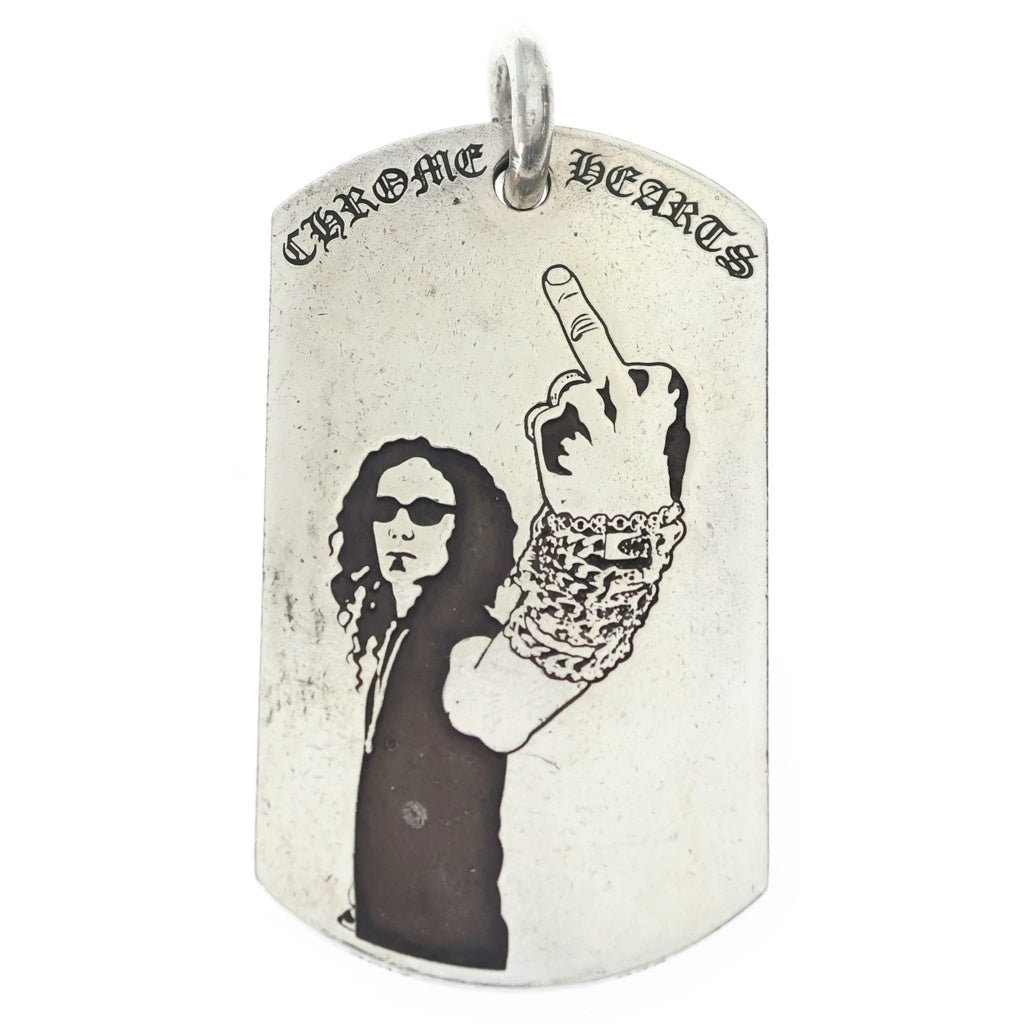 CHROME HEARTS(クロムハーツ) RSFU DOG TAG リチャードスターク ドッグタグ ネックレストップ シルバー