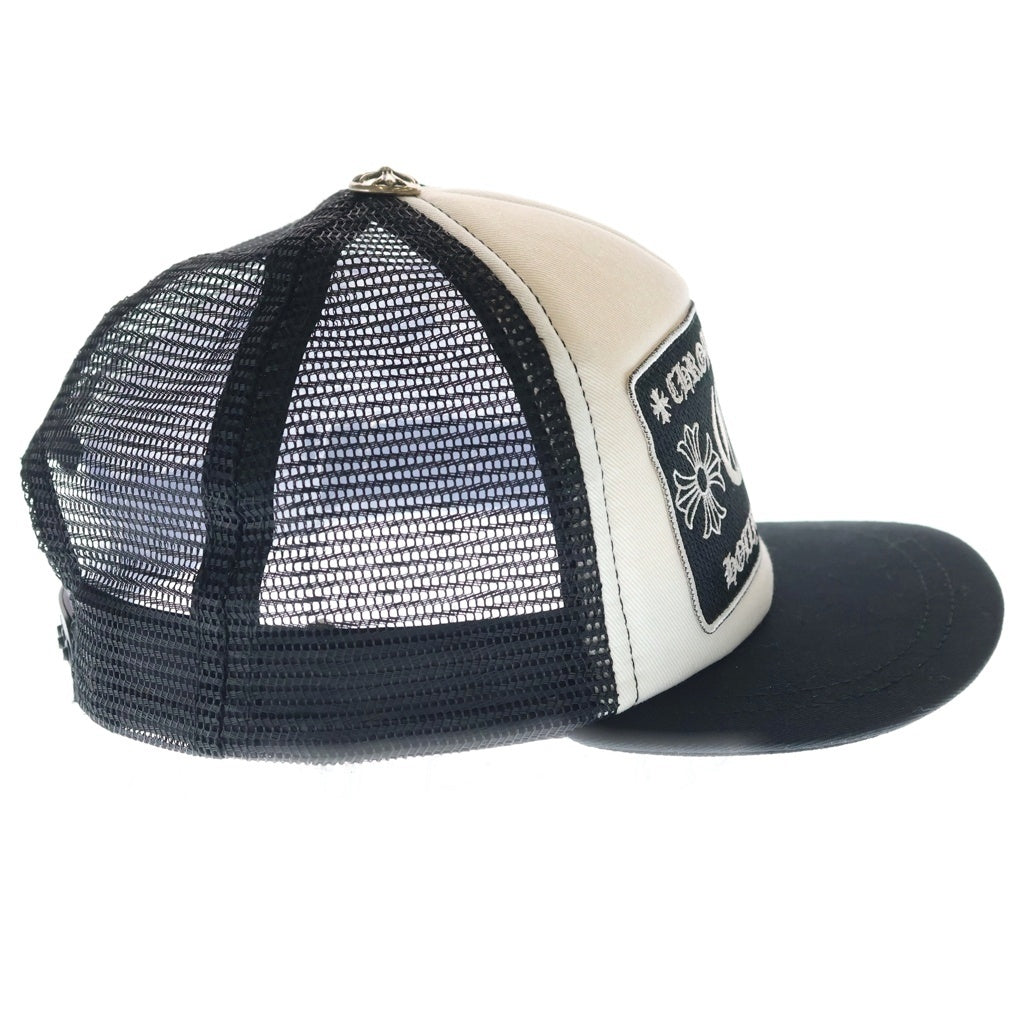 CHROME HEARTS(クロムハーツ) TRUCKER CAP トラッカーキャップ CHパッチクロスボール付メッシュキャップ 帽子 ブラック/ホワイト