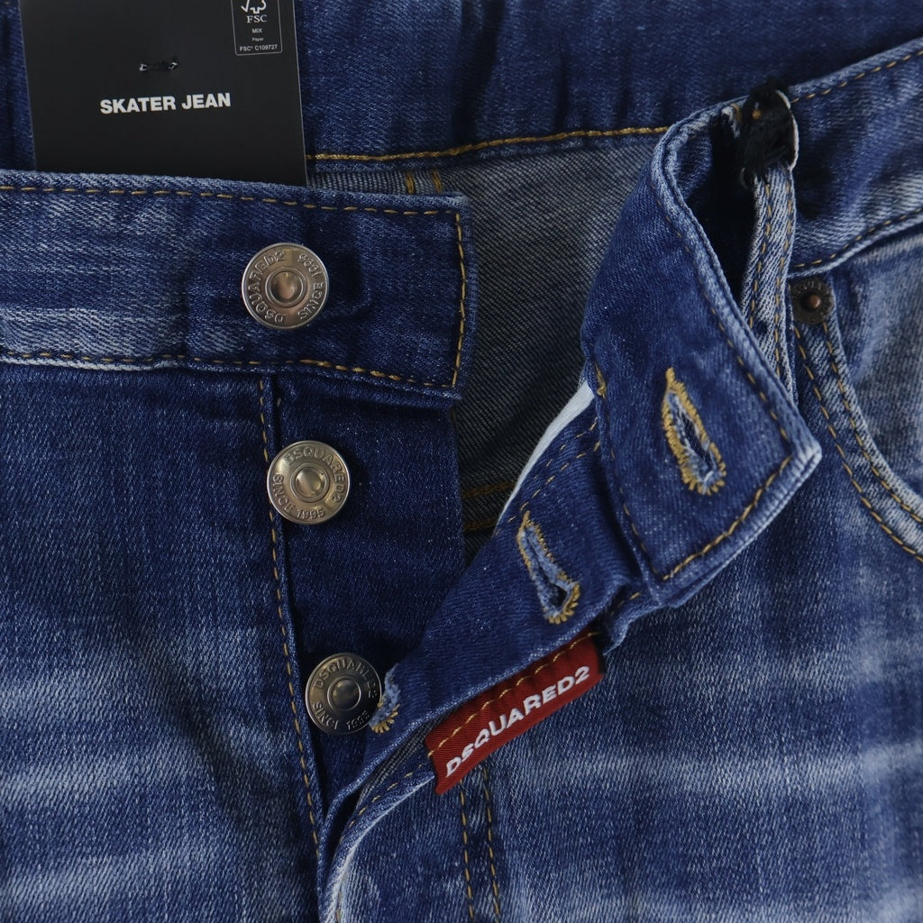 DSQUARED2(ディースクエアード) 24SS SKATER JEAN スケータージーンズ デニムパンツ S71LB1384 インディゴ