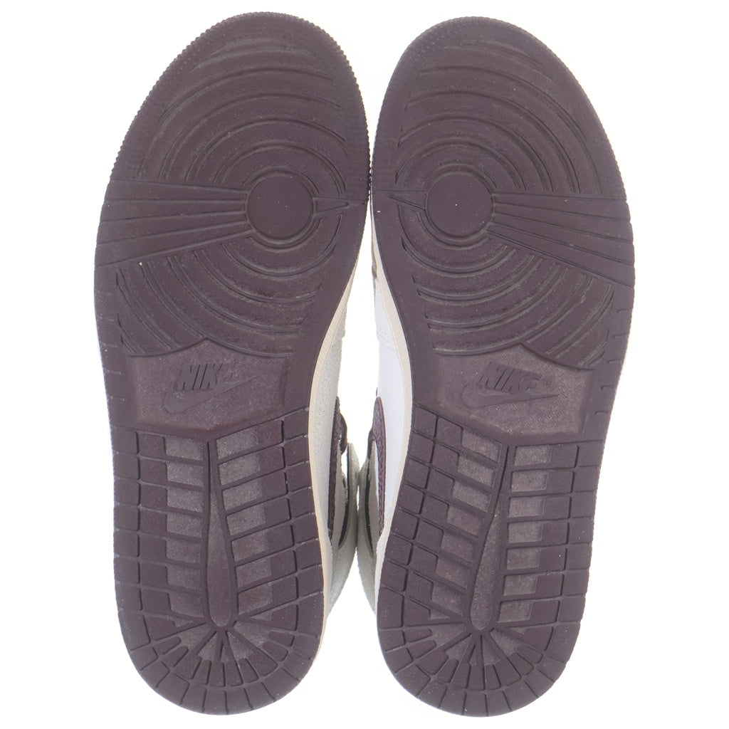 NIKE(ナイキ) ×A MA MANIERE AIR JORDAN 1 DO7097-100 アママニエール エアジョーダン1 レトロ ハイカットスニーカー US9.5/27.5cm ホワイト/ブラウン