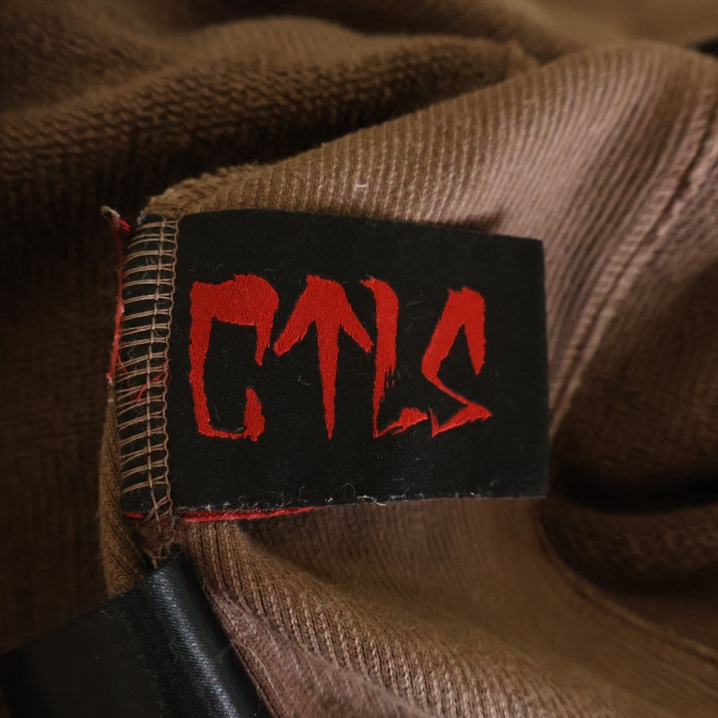 cvtvlist(カタリスト) 22AW ロゴ刺繍 コットンプルオーバーパーカー フーディ 2201090301 ブラウン