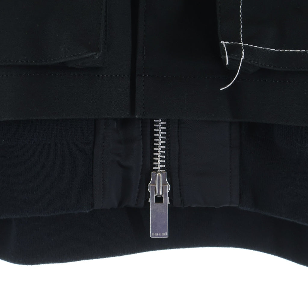 Sacai(サカイ) ×WTAPS 25SS Women's Cotton Back Satin x Nylon Twill Jacket コットンバック サテンナイロン ツイルブルゾンジャケット ブラック 25-07770