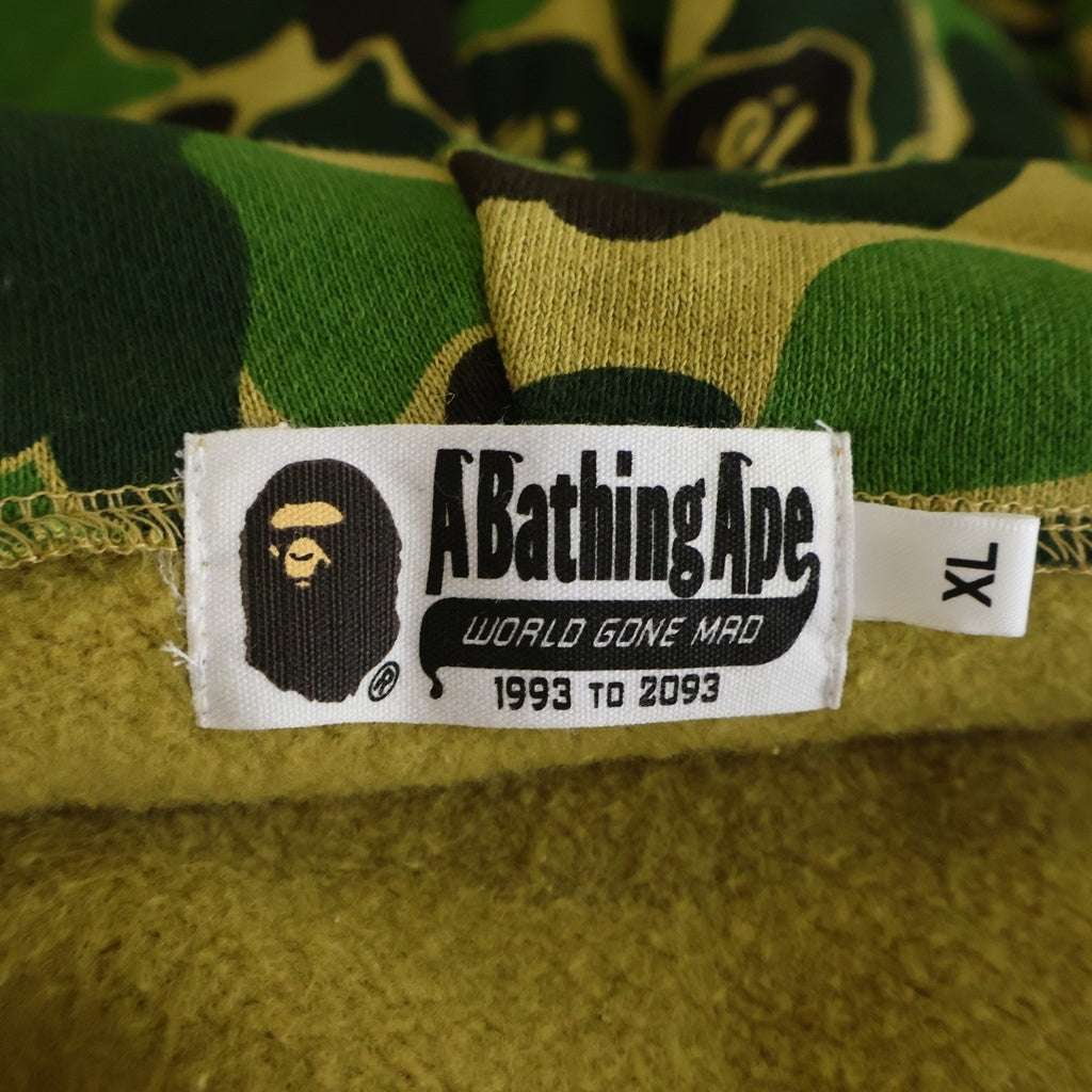 A BATHING APE(アベイシングエイプ) CAMO SHARK FULL ZIP HOODIE カモシャーク フルジップフーディ パーカー カーキ 001ZPL301008M
