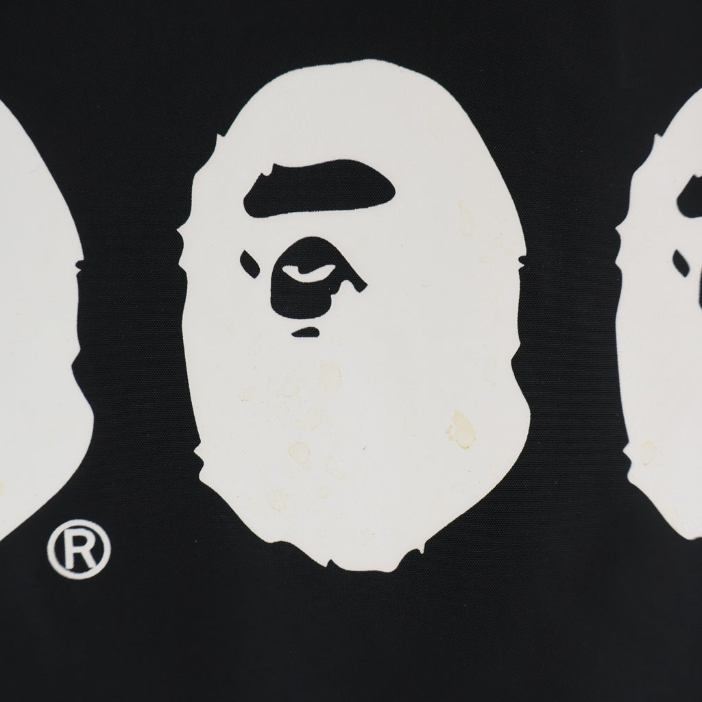 A BATHING APE(アベイシングエイプ) ×COMME des GARONS BACK PRINT COACH JACKET コムデギャルソン バックプリント コーチジャケット ブラック 001LJG721915X