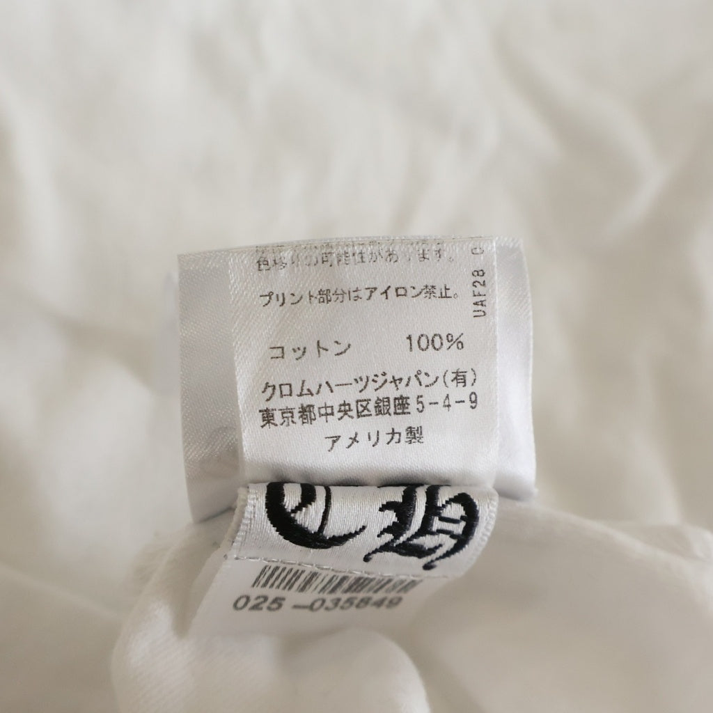 CHROME HEARTS(クロムハーツ) NECK LOGO ネックロゴ ポケット 半袖Tシャツカットソー ホワイト