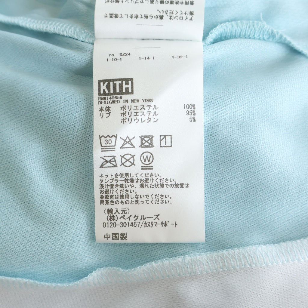 KITH(キス) Otto Mesh Chase Jersey フロントロゴ メッシュゲームシャツ 半袖Tシャツカットソー ブルー 26-073-060-0001-2-0