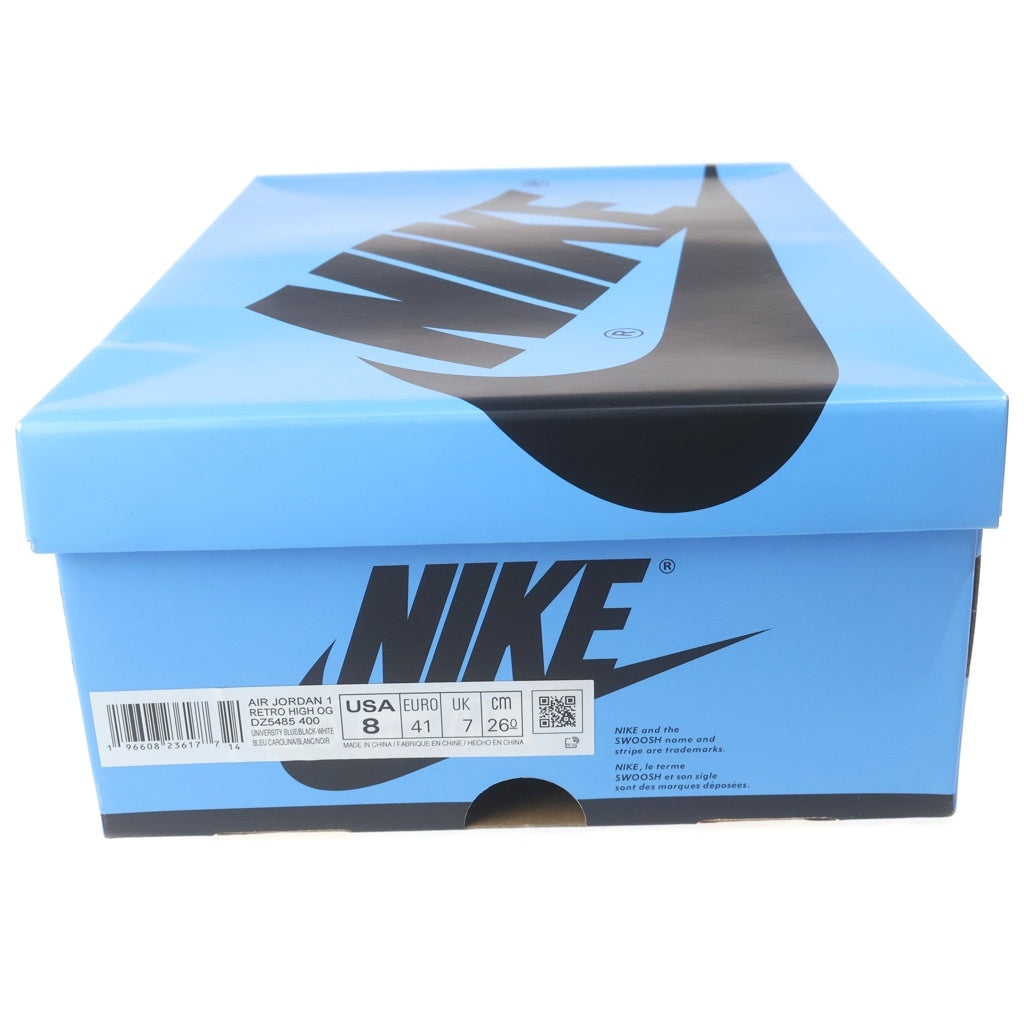 NIKE(ナイキ) AIR JORDAN 1 RETRO HI OG UNIVERSITY BLUE DZ5485-400 エアジョーダン1ハイOG ユニバーシティブルー ハイカットスニーカー ホワイト/ブルー US8/26cm
