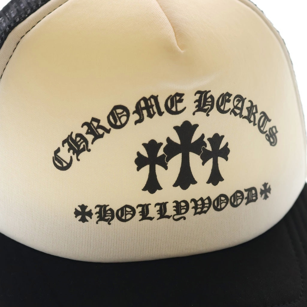 CHROME HEARTS(クロムハーツ) TRUCKER CAP KING TACO キングタコ トラッカー メッシュキャップ 帽子 ブラック/ホワイト