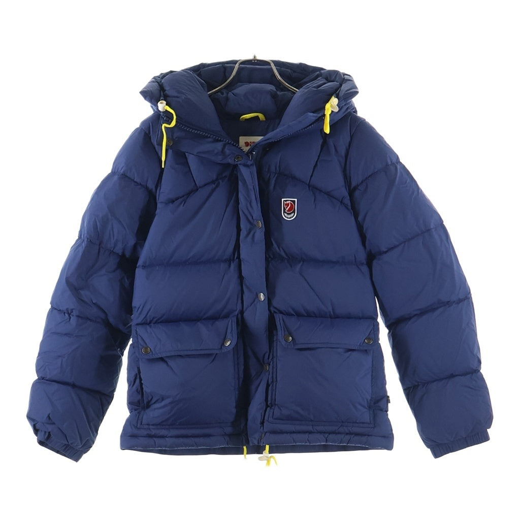 fjallraven(フェールラーベン) Expedition down jacket フード付きダウンジャケット ネイビー レディース