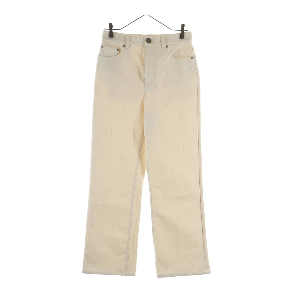 Acne Studios(アクネ ストゥディオズ) コットン ワイドトラウザーズパンツ ベージュ FN-WN-TROU000877 レディース