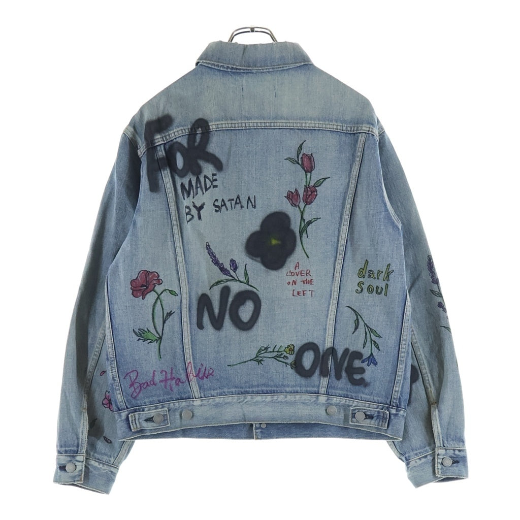 GUERNIKA(ゲルニカ) Graffiti Paint Denim Jacket グラフィック ペイント デニムジャケット インディゴ レディース