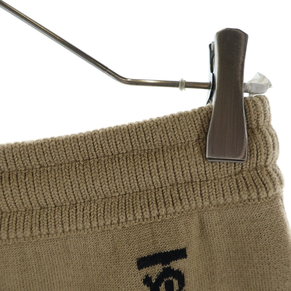 BURBERRY(バーバリー) TBモノグラム ウールニット ハーフパンツ ショーツ ベージュ 8047328 レディース