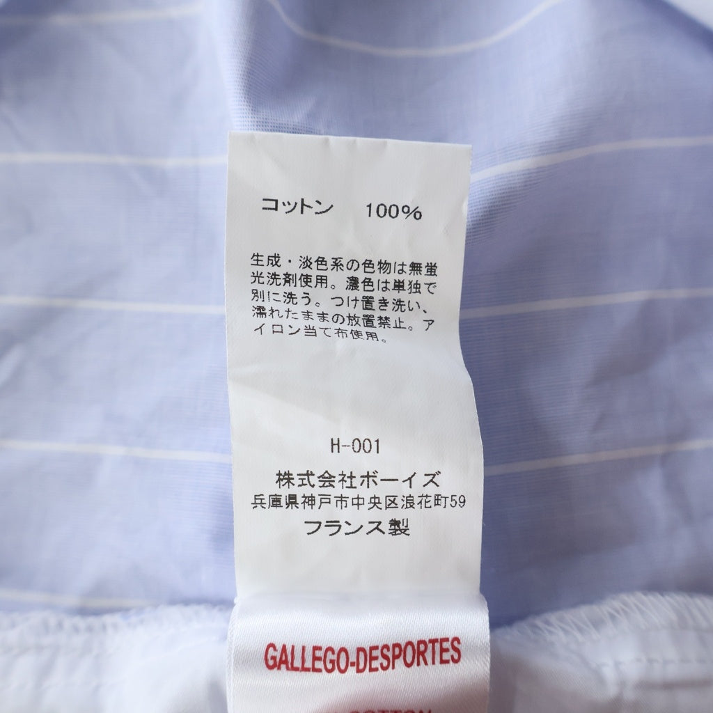 GALLEGO DESPORTES(ギャレゴデスポート) ノースリーブ ストライプシャツ ブルー レディース