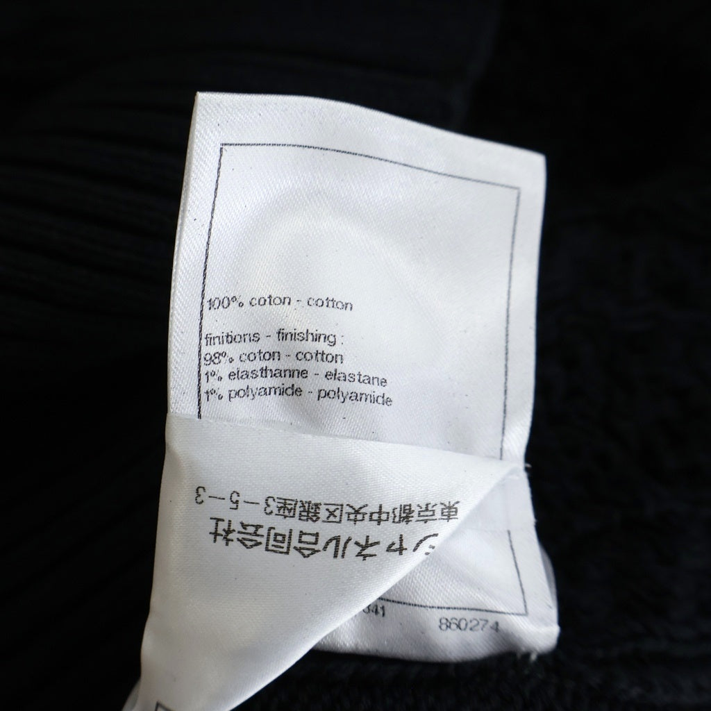 CHANEL(シャネル) ココマーク かぎ編み 半袖ニットセーター ブラック P76924K11083 レディース